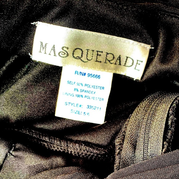 Masquerade 1 Shoulder Ruched Black Formal - Fitted - Picture 3 of 5